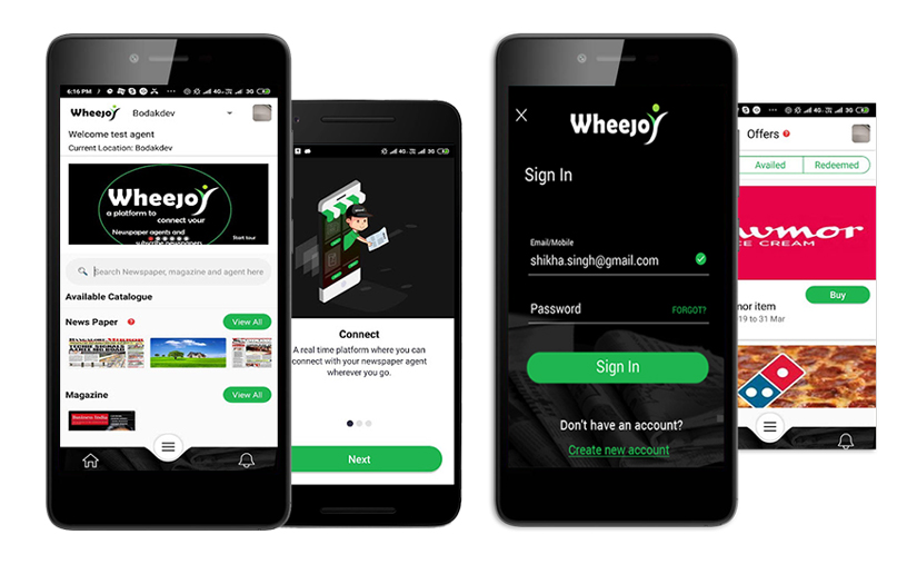 Wheejoy - App to Connect Local Newspapers Agents screenshot 1
